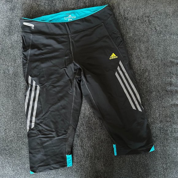 Adidas Supernova 3/4 Tights Black Blue Large Climalite - Picture 2 of 4